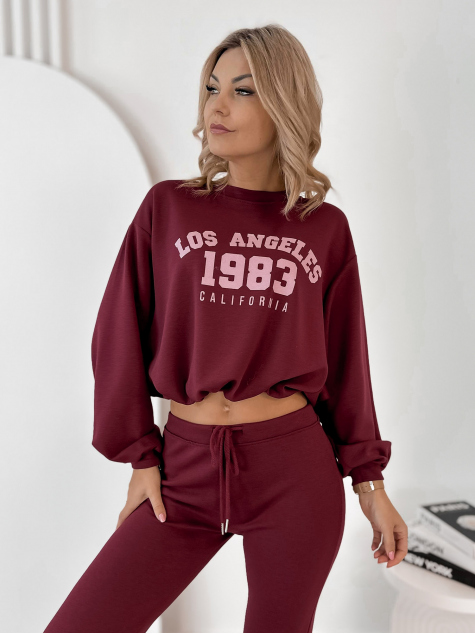 ENSEMBLE ROBE LAUREL BORDEAUX