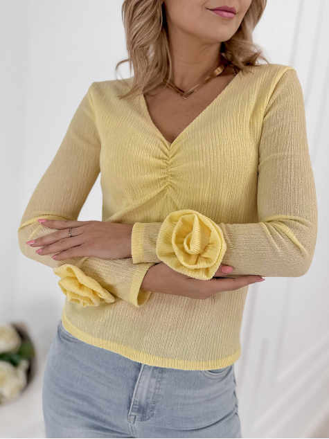 BLUZA LARCHMONT GALBENA