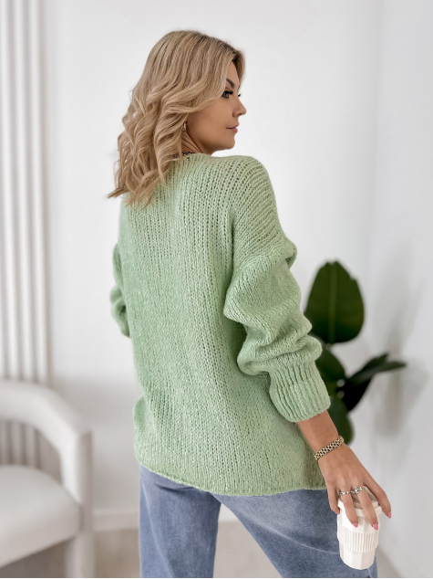 STRICKJACKE VISTA PISTAZIE