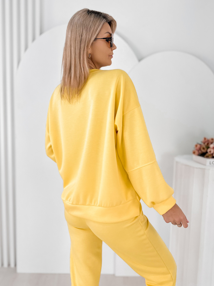 SET TRACKSUIT INDIGO YELLOW