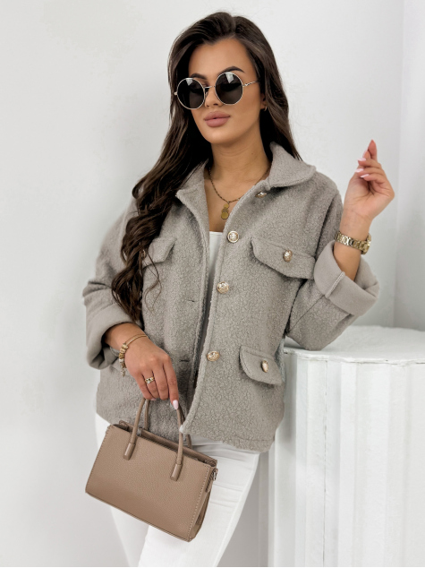 STRIUKĖ BOUCLE XAVIA TAMSIAI SMĖLIO SPALVO