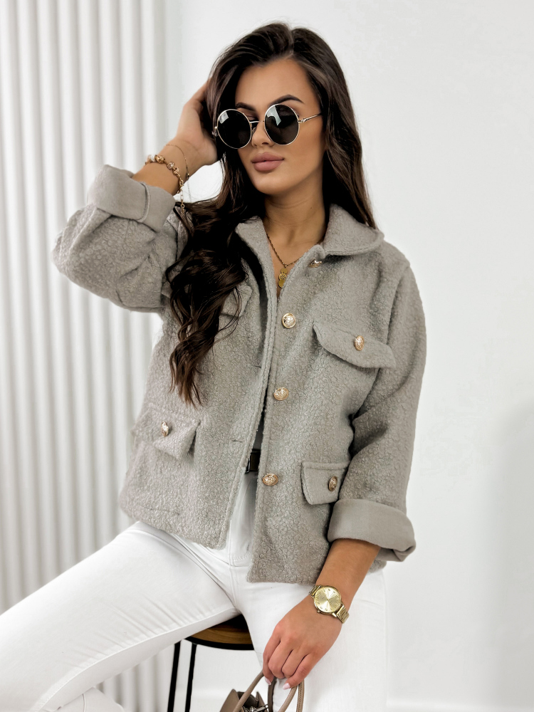 ЯКЕ BOUCLE XAVIA ТЪМНО БЕЖОВA