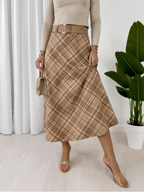 JUPE ETHNE BEIGE