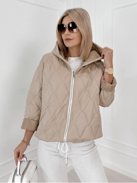 VESTE ELINOR BEIGE FONCÉ