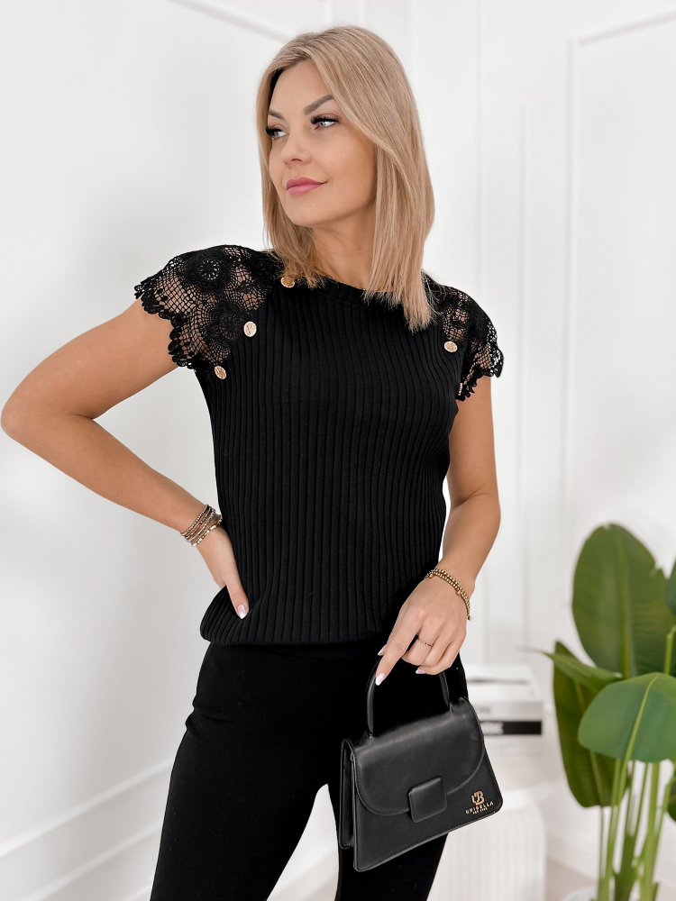 BLOUSE GENEVE BLACK