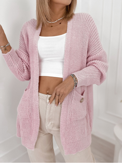 CARDIGAN CLEMENCE ROSE POUDRE