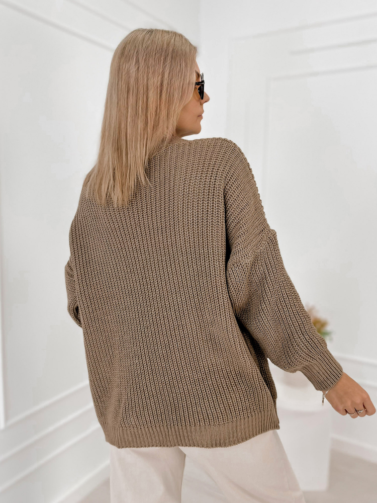 CARDIGAN CLEMENCE BRUN CLAIR