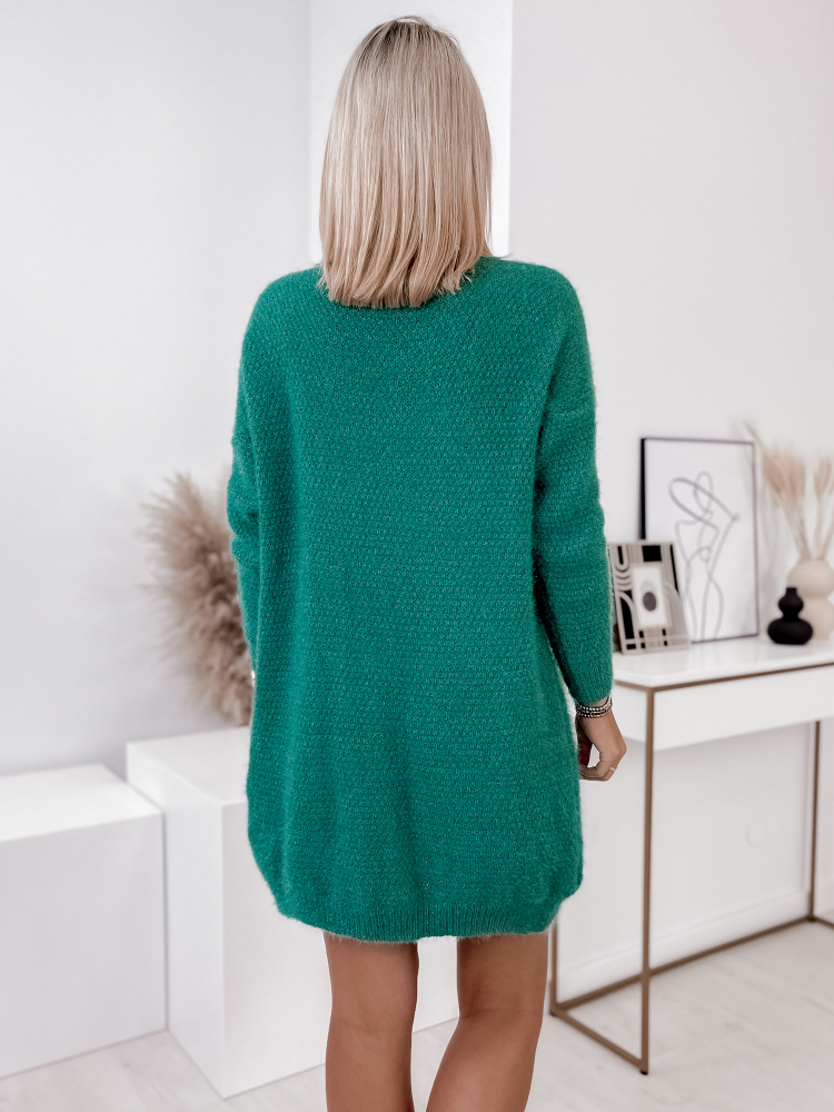 STRICKJACKE COZY GRÜN