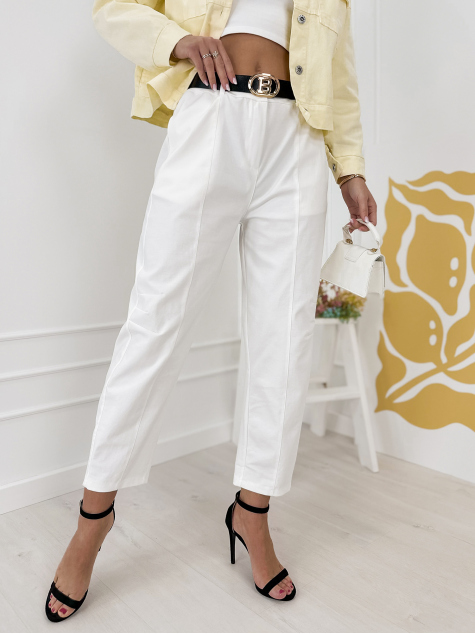 PANTALONI KENZIE ECRU