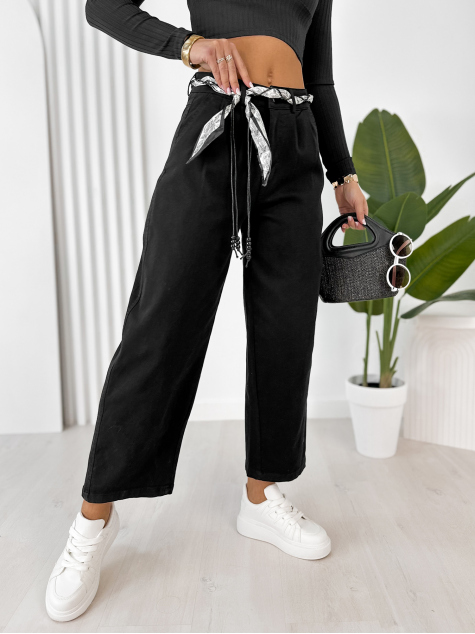PANTALONI DELANEY NEGRU