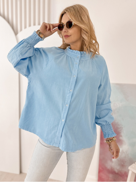 CAMASA CORDUROY CANNE ALBASTRU