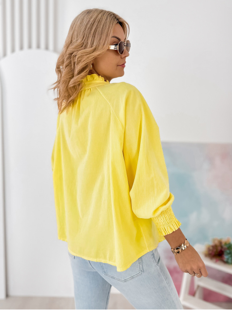 CHEMISE CORDUROY CANNE JAUNE