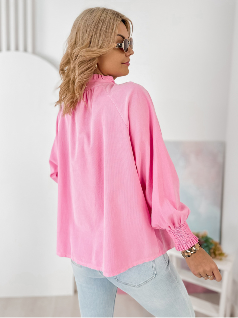CHEMISE CORDUROY CANNE ROSE POUDRE