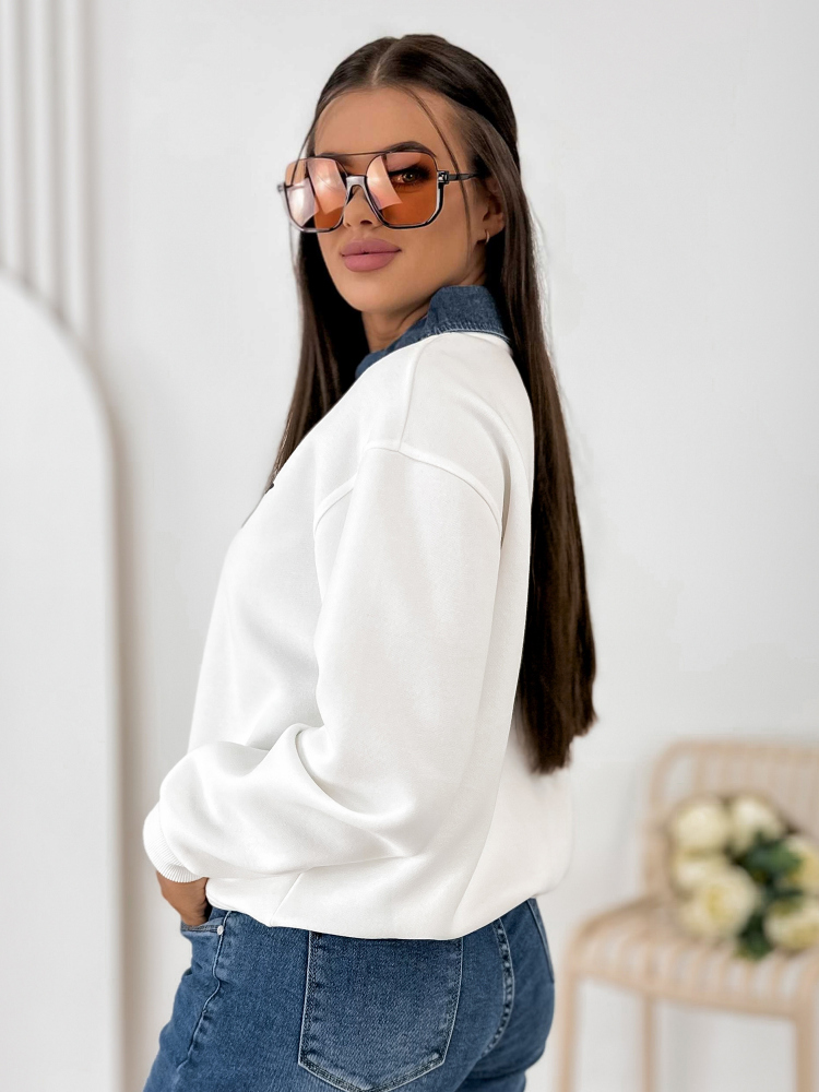 SWEATSHIRT LOVELLY ECRU