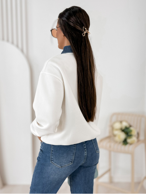 SWEATSHIRT LOVELLY ECRU