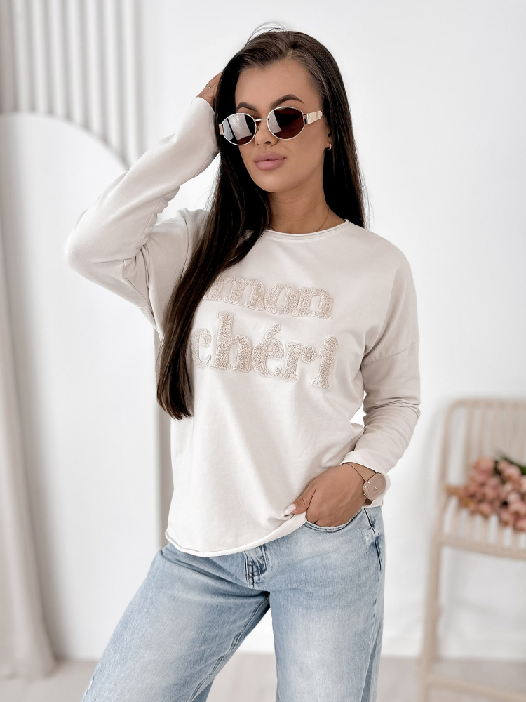 BLUZA MONCHERI BEJ