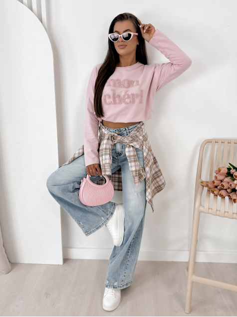 BLUSE MONCHERI PUDERROSA