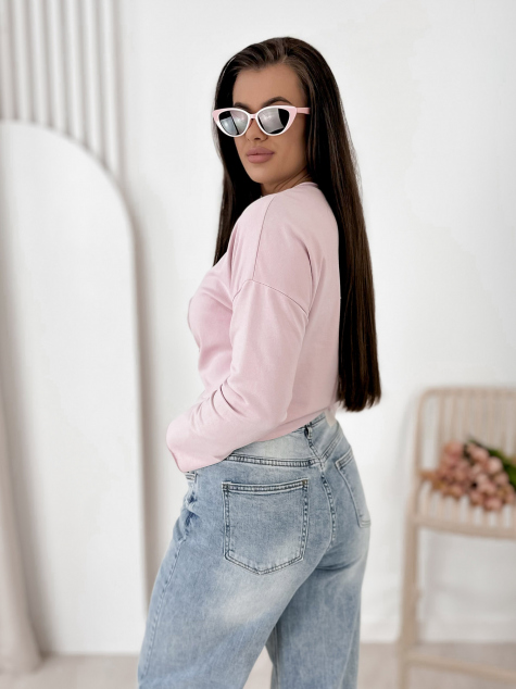 BLOUSE MONCHERI ROSE POUDRE