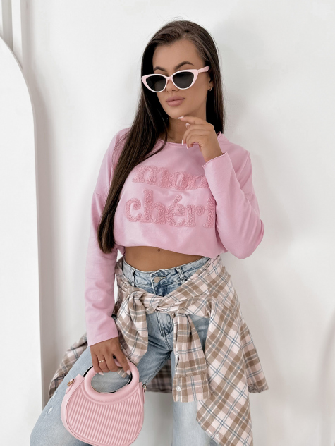 BLOUSE MONCHERI ROSE