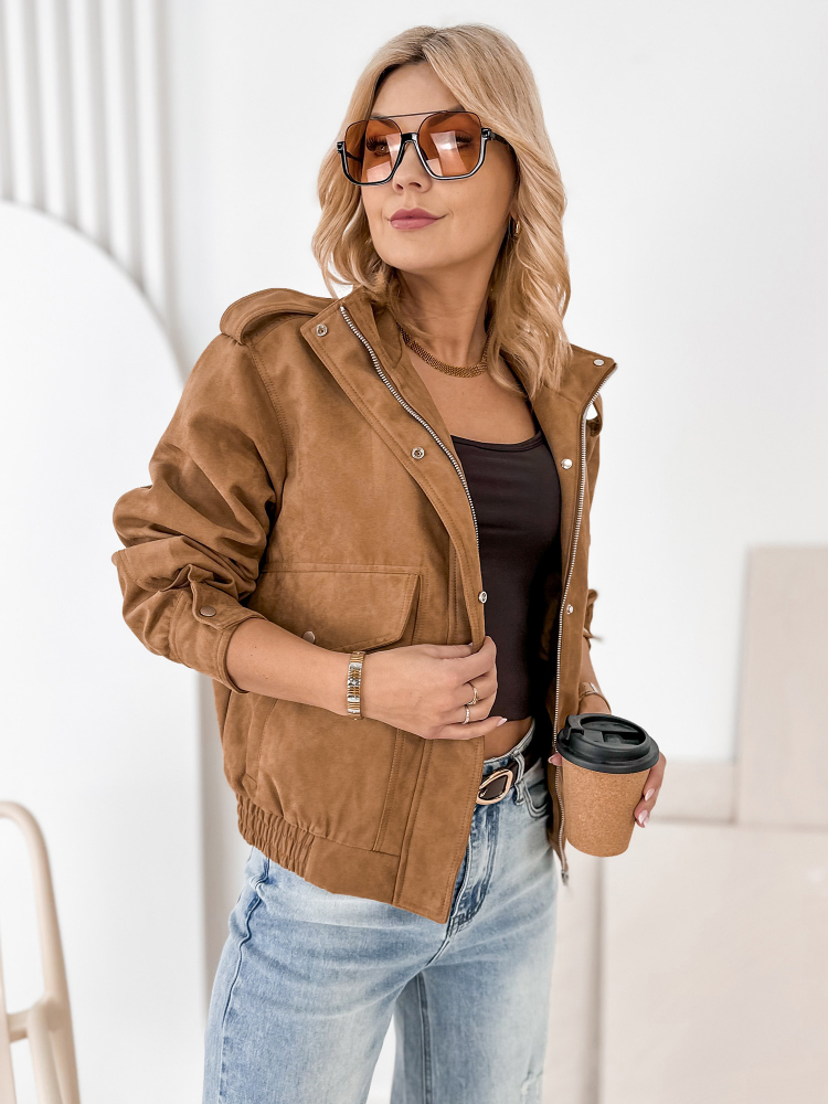 GEACA SUEDE CARMEN CARAMEL