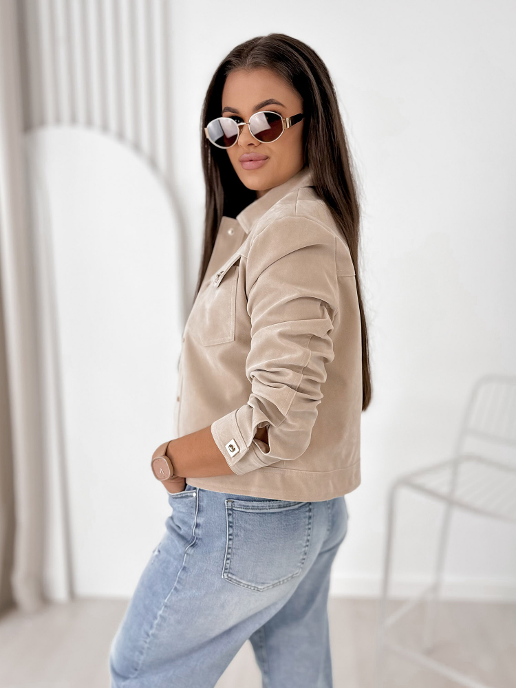 VESTE DAIM MONTEVERDI BEIGE