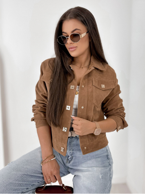 VESTE DAIM MONTEVERDI CARAMEL