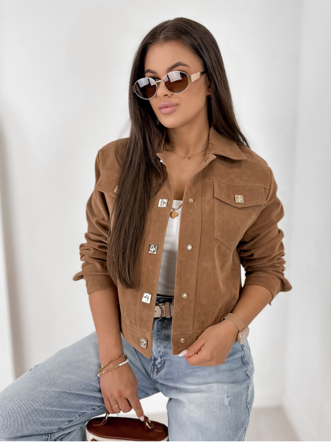 JACKE WILDLEDER MONTEVERDI KARAMELLFARBEN