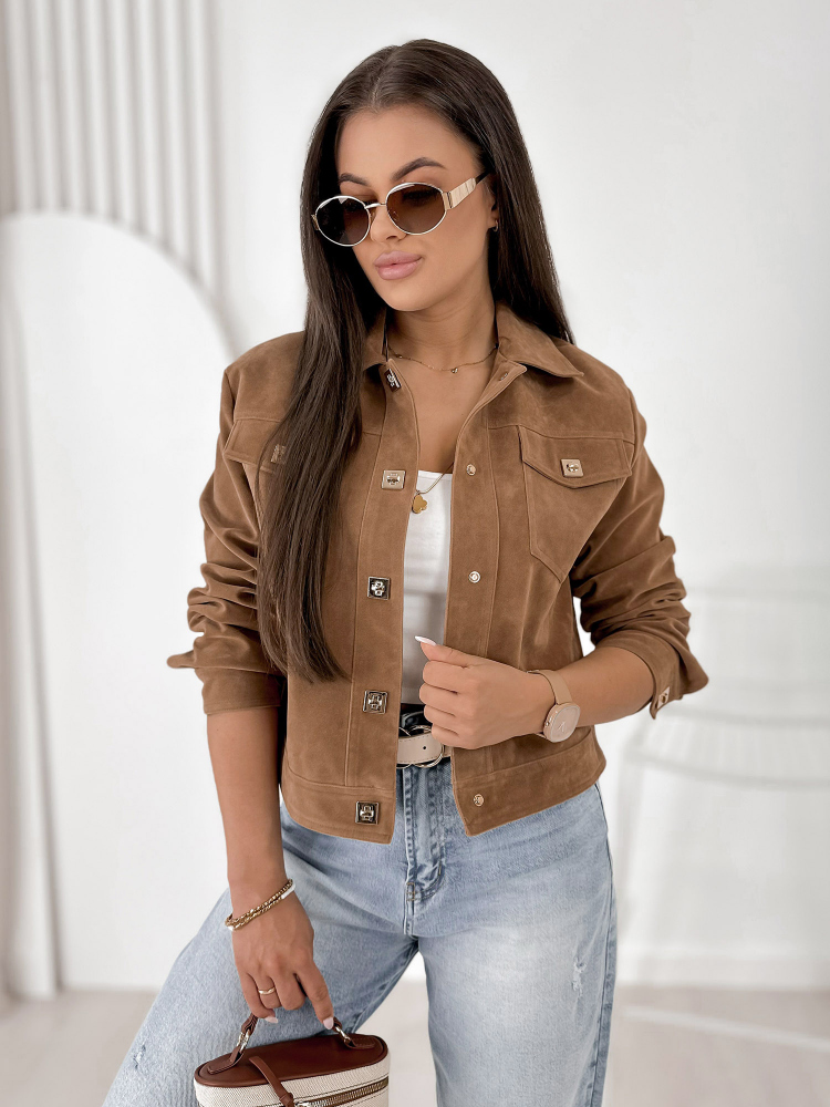 JACKE WILDLEDER MONTEVERDI KARAMELLFARBEN