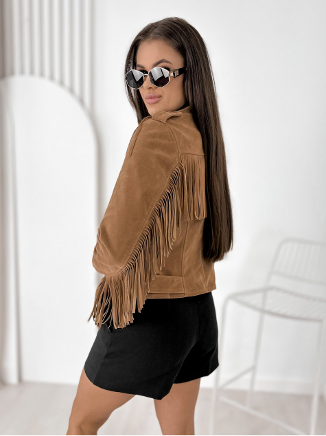 VESTE SUEDE SUNDANCE CARAMEL