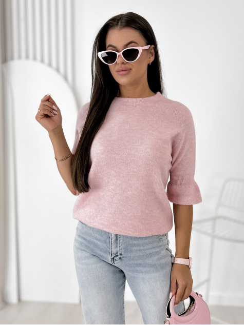 SWEATER BRETANE ROSE POUDRE