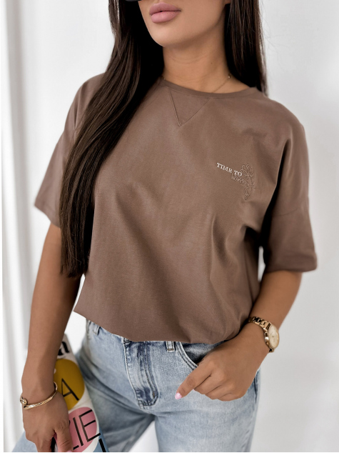 BLOUSE PELLAS BROWN