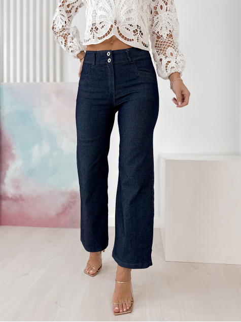PANTALON CORNALINE BLEU MARINE
