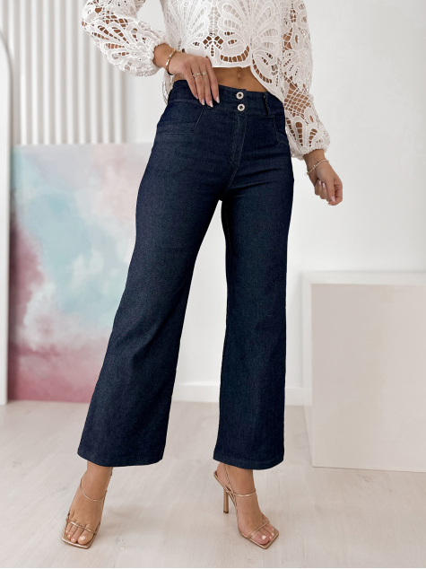 PANTALON CORNALINE BLEU MARINE