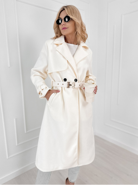 COAT TURNER ECRU