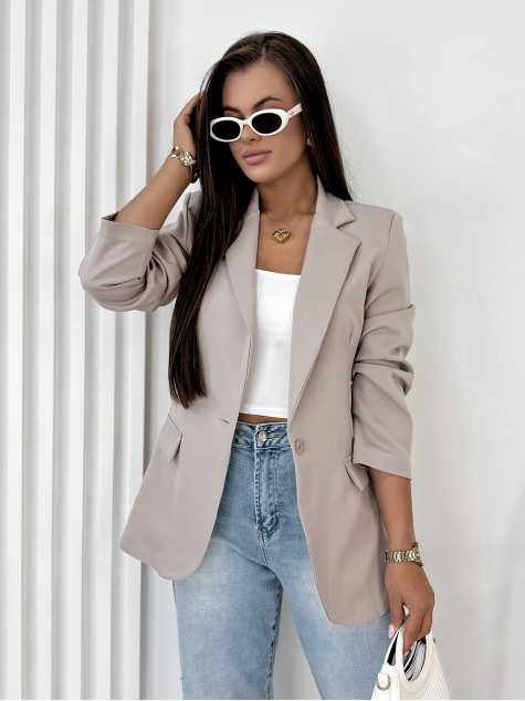 BLAZER WINDSOR DUNKELBEIGER