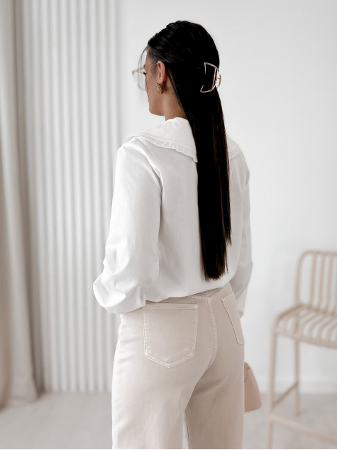 CHEMISE BIZELLE BLANC