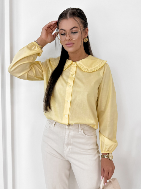 CHEMISE BIZELLE JAUNE