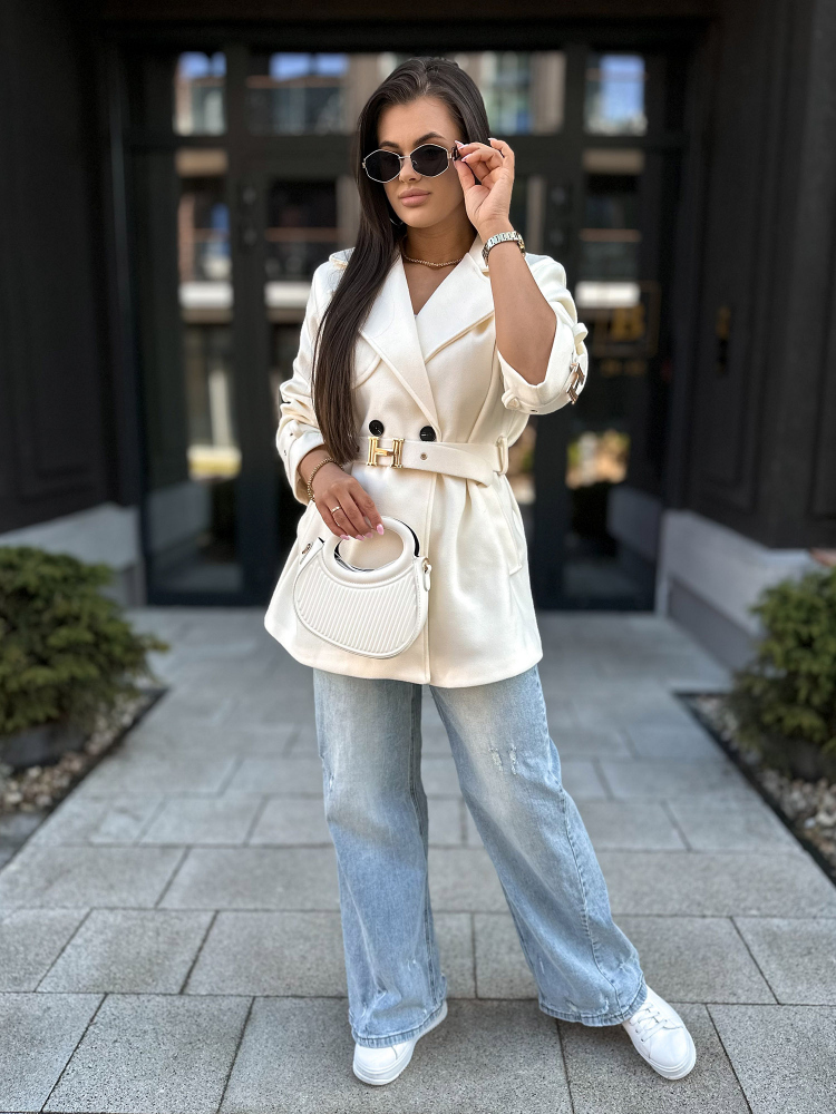 MANTEAU LANCASTER ÉCRU
