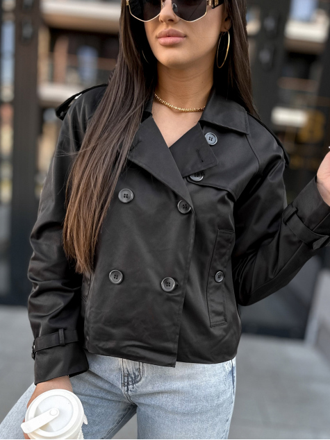 COAT DELAWARE TRENCH BLACK