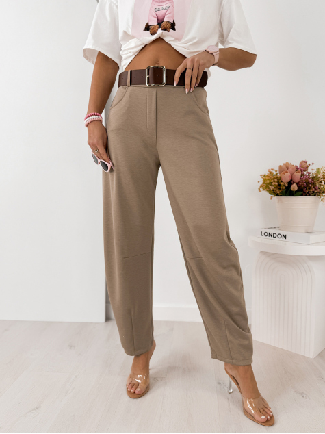 PANTALONI ARETINO BEJ INCHIS