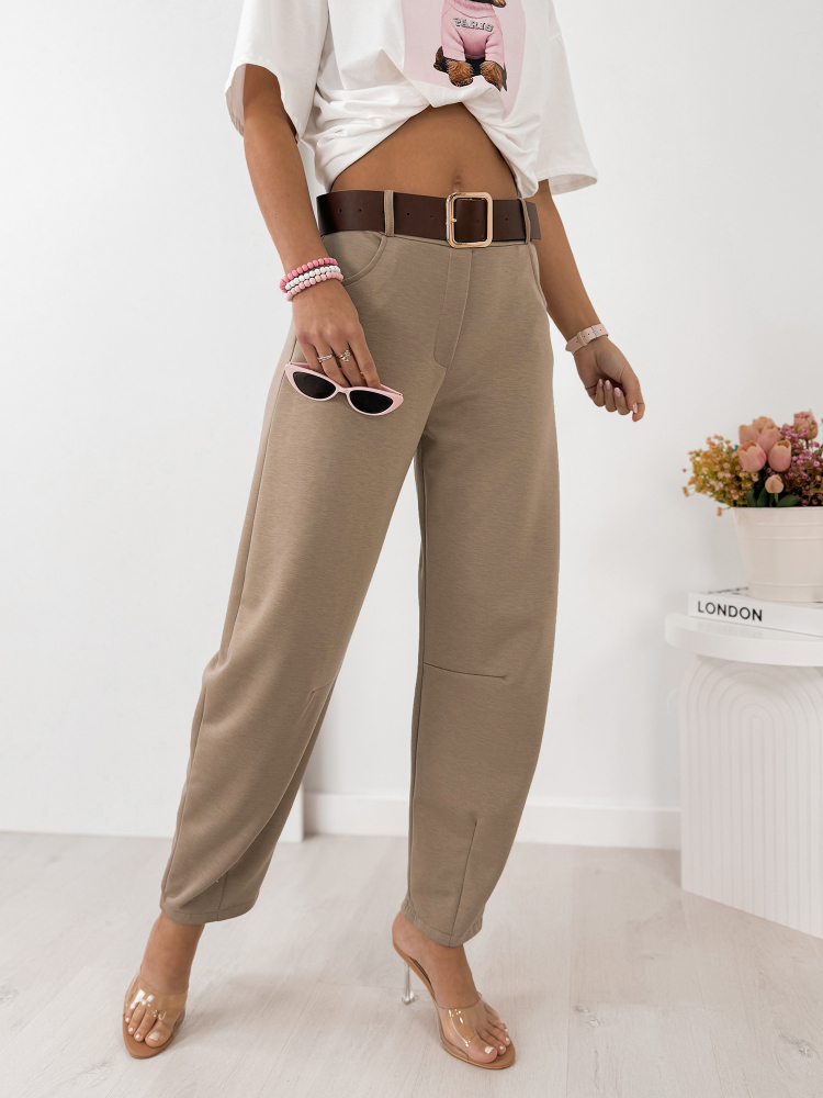PANTALON ARETINO BEIGE FONCÉ