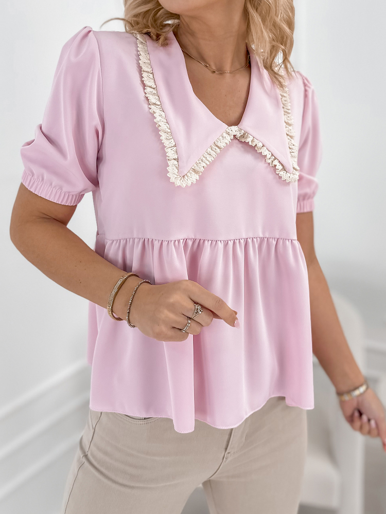 BLOUSE CARDINI ROSE POUDRE