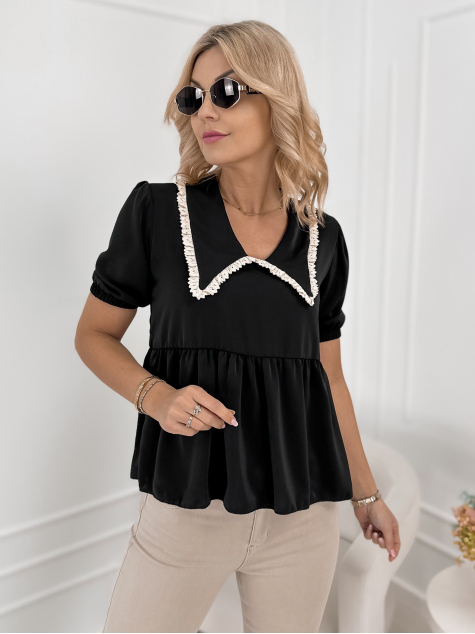 BLOUSE CARDINI BLACK