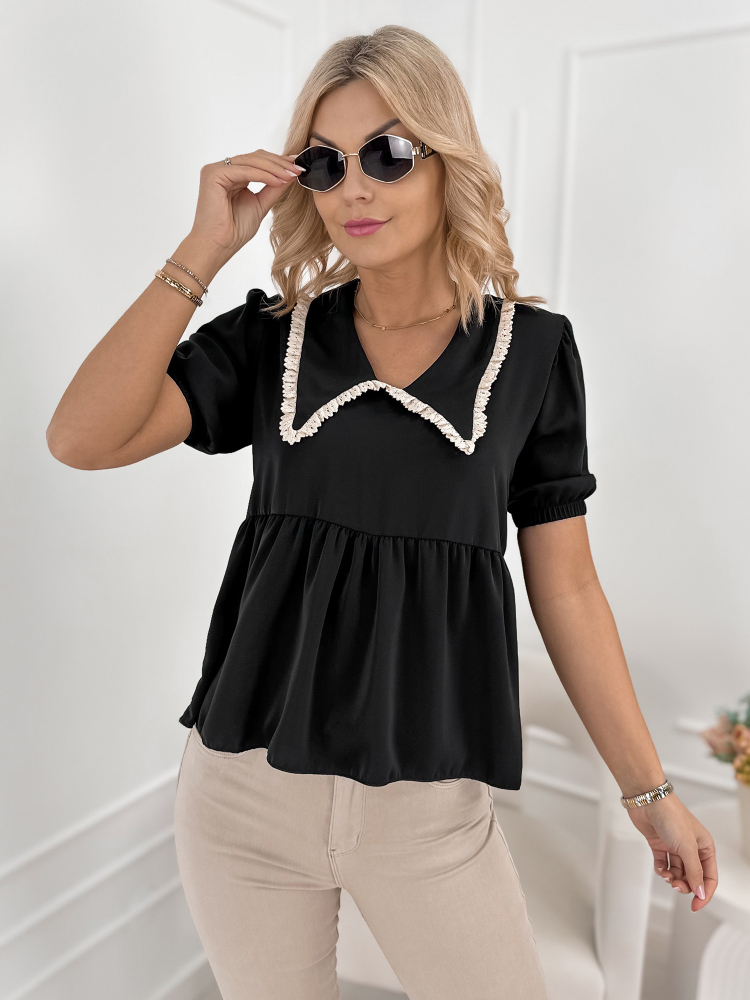 BLOUSE CARDINI NOIR
