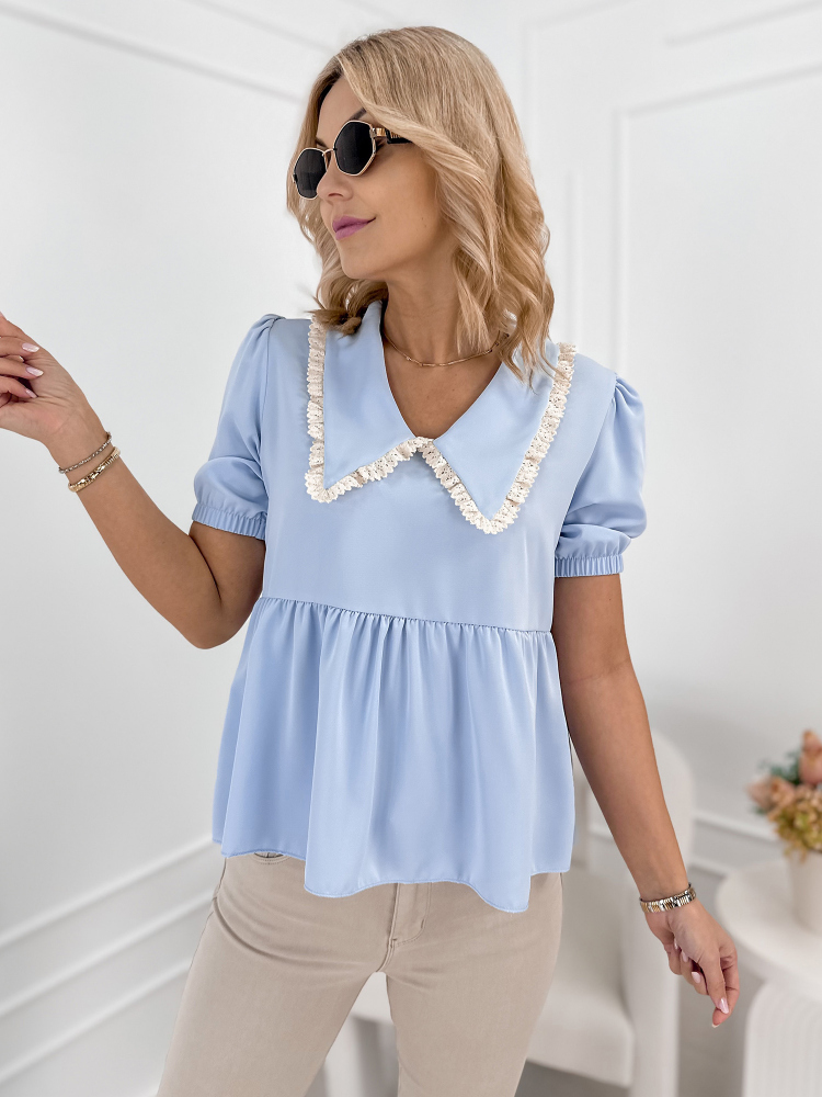 BLOUSE CARDINI BLUE