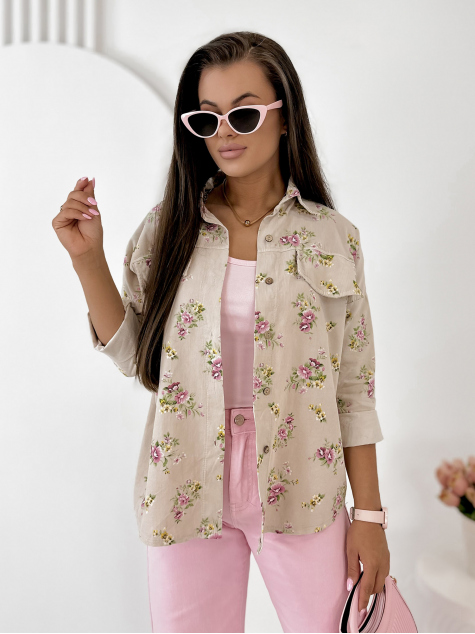 SHIRT CORDUROY GARDINI BEIGE