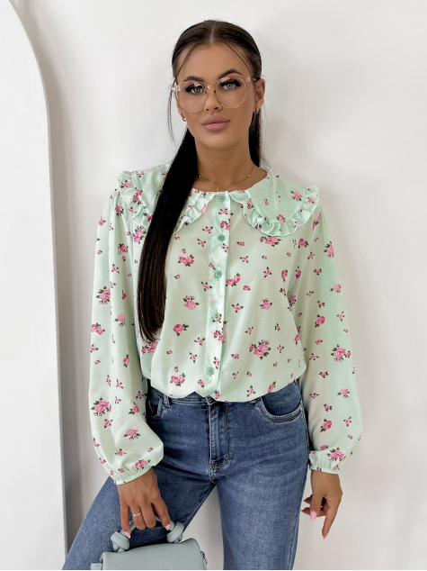 SHIRT GIVERNY MINT