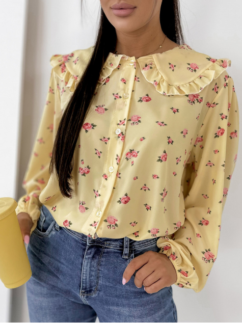 SHIRT GIVERNY YELLOW