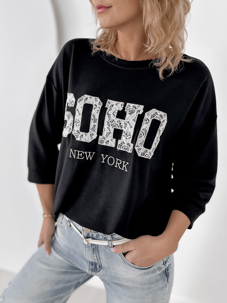 BLOUSE ALCAZAR NOIR