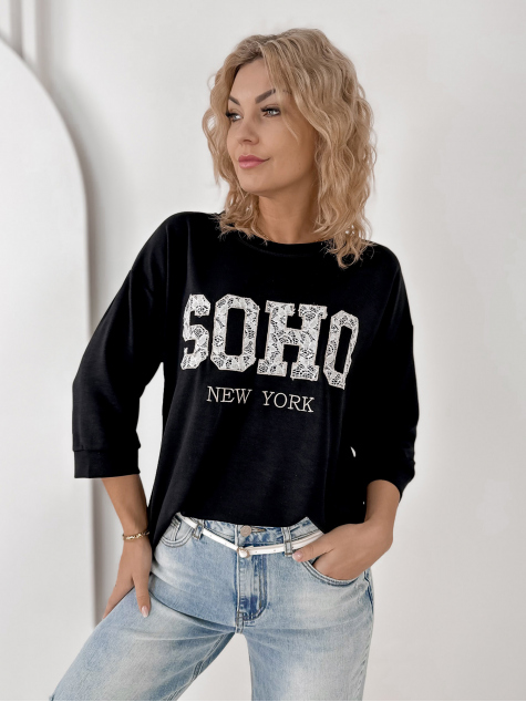 BLOUSE ALCAZAR BLACK